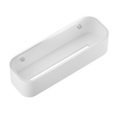 Decor Walther 0973855 Decor Walther Stone DCT30 Душевая полочка 30x10см, подвесная, цвет: белый / сталь матовая фото