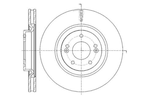 Диск тормозной вентилируемый G-brake  GR-21302