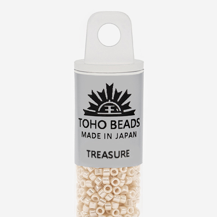 Японский бисер TOHO Treasure (№123), жемчужный глянцевый