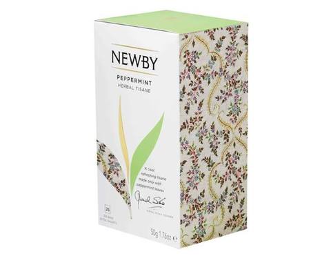 Чай травяной в пакетиках Newby Peppermint, 25 пак/уп