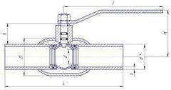 Конструкция LD КШ.Ц.П.GAS.032.040.Н/П.02 Ду32