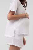 Спортивный костюм для беременных и кормящих 14789 белый
