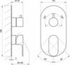 Ravak X070217 Смеситель скрытого монтажа EL 068.00CR.O3 ХРОМ (3 вывода) + нужен RB07F.50 (X070235)