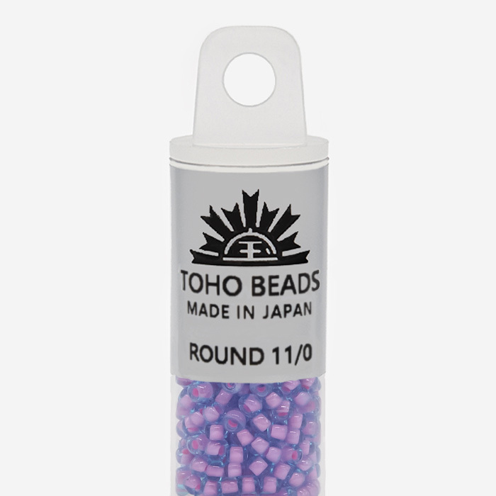 Японский бисер TOHO Round 11/0 (№937), окрашенный изнутри прозрачный