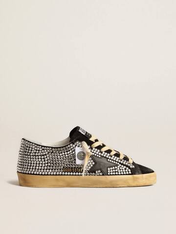 Super Star LTD with Swarovski crystals and black leather star