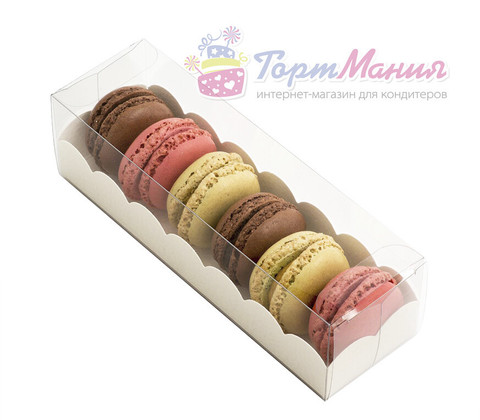 Коробка для пирожных Macaron, цвет белый