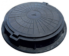 Люк полимерно-композитный Круг 760/90 5тн (черный)