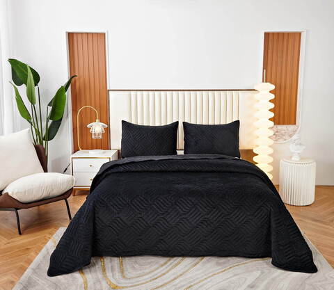 Покрывало 160x220 Sofi De MarkO Армандо черное