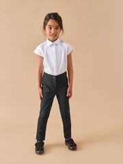 Брюки школьные узкие для девочки Next 589-179, Черный