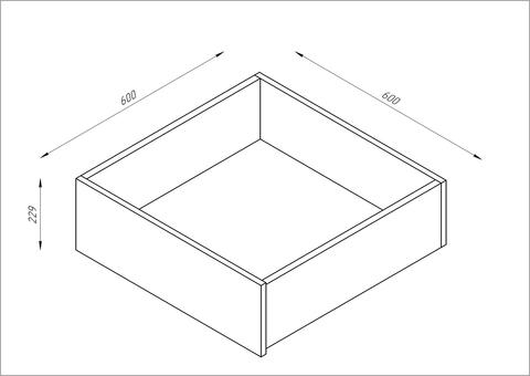 Ящик под кровать выкатной 60