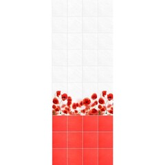 Панель ПВХ фотопечать Красный опиум 2700х250мм