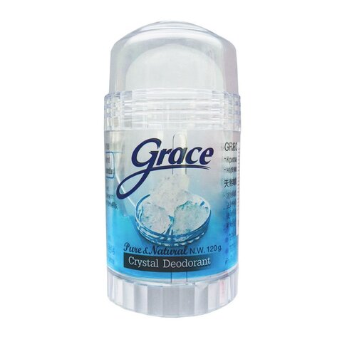 GRACE, Pure & Natural, Crystal Deodorant (Дезодорант кристаллический алунитовый, 100% натуральный, Грэйс), 120 г.