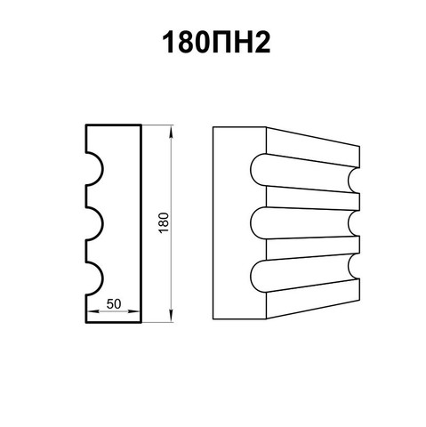 Pěnový plastový pilastr.