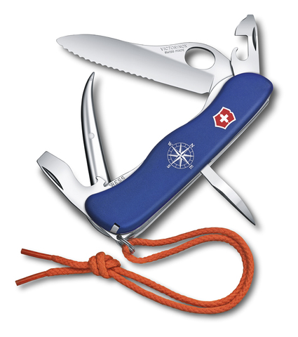 Нож складной Victorinox Skipper Pro, 111 mm, 12 функций, синий