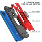 Противоударный чехол Strong Armour Case с кольцом для Xiaomi Redmi 9C (Красный)