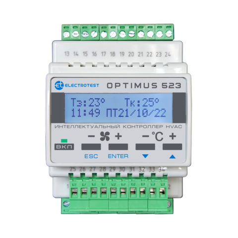 Контроллер для вентиляции Electrotest Optimus 523