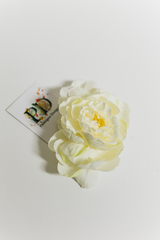 Заколка автомат с пионами Single flower