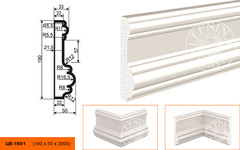 Молдинг цокольный ЦB-190/1