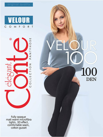 Колготки Velour 100 XL Conte