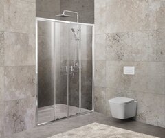 BelBagno UNIQUE-BF-2-150/180-C-Cr Дверь в проём с двумя раздвижными дверьми. Стекло 5 мм, прозрачное, хром фото