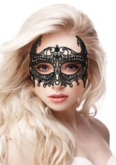 Черная кружевная маска ручной работы Empress Black Lace Mask - 