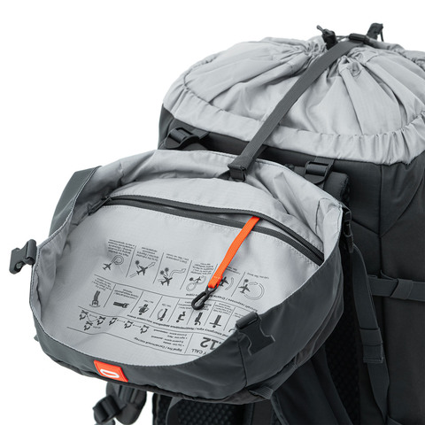 Картинка рюкзак туристический Kanrock Cruiser 45 Anthracite - 32