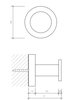 Decor Walther 0530460 Decor Walther Basic HAK4 Крючок, цвет: черный матовый