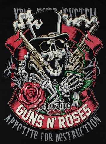 BTB Guns N' Roses — Футболка рок-группа Стволы и Розы