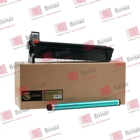 Драм-картридж БУЛАТ s-Line DR-114 (A1XUR70000 ) для Konica Minolta bizhub 164 (Чёрный, 40000 стр.), с девелопером и OPC