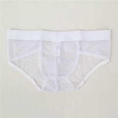 Плавки мужские белые  в сетку (размер S)