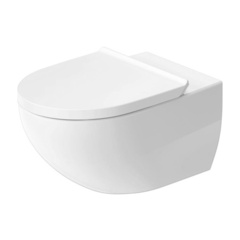 Duravit 45726900A1 (257209+006969) Duravit Architec Комплект: унитаз подвесн Rimless 575х365 мм, 257209 + сиденье с микролифтом быстросъемное 006969 петли нерж.+Durafix, цвет белый фото