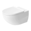 Duravit 45726900A1 (257209+006969) Duravit Architec Комплект: унитаз подвесн Rimless 575х365 мм, 257209 + сиденье с микролифтом быстросъемное 006969 петли нерж.+Durafix, цвет белый