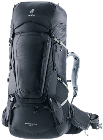 Картинка рюкзак туристический Deuter Aircontact Pro 85+10 Black - 1
