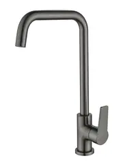 Aquatek AQ1781BGM AQ1781BGM ЛУГАНО смеситель для кухни (квадратный излив), оружейная сталь (шлиф. черный хром) фото