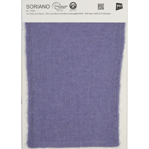 Вспушенная бэби сури альпака PECCI FILATI / SORIANO 1500 голубой