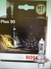 Лампы галогенные Bosch H7 Plus 90