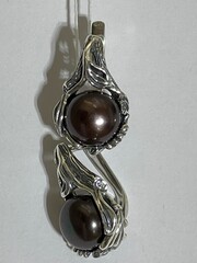 Флора ( серьги из серебра)