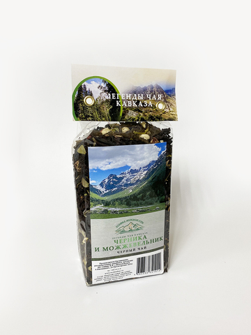 Черный чай "Черника и можжевельник" 100г