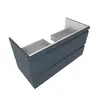 Aquatek AQ77100-MG AQ77100-MG Комплект мебели: Тумба 100см ВЕГА с раковиной AQ4100-00, 2 ящика, цвет серый мат