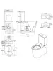 Aquatek AQ1273H-00 AQ1273H-00 Унитаз напольный с бачком 700*375*890мм, горизонтальный выпуск, тонкое сиденье с механизмом плавного закрывания, крепеж
