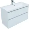 Aquanet 242526 Тумба с раковиной Гласс 100 цв.белый (242526)