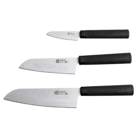 Набор ножей SVARTA KNIVAR, размеры: 31 см., 27 см., 19 см, в наборе: 3 штуки