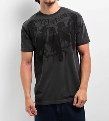 Футболка Affliction CROWS GREY