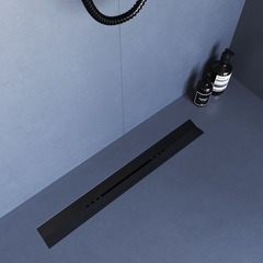 RGW 76215360-04 Душевой трап RGW SDR-53B-60 V-образный 600 Черный ? 50 мм сифон + ножки, под плитку фото