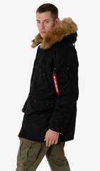 Парка Alpha Industries N-3B Slim Fit Black (Черная)