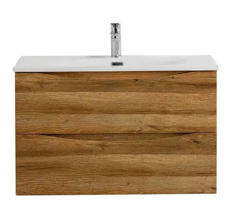 BelBagno MARINO-CER-N-800-2C-SO-RR-P MARINO-CER-N База под раковину подвесная с двумя выкатными ящиками, Rovere Rustico, 796x455x500, MARINO-CER-N-800-2C-SO-RR-P