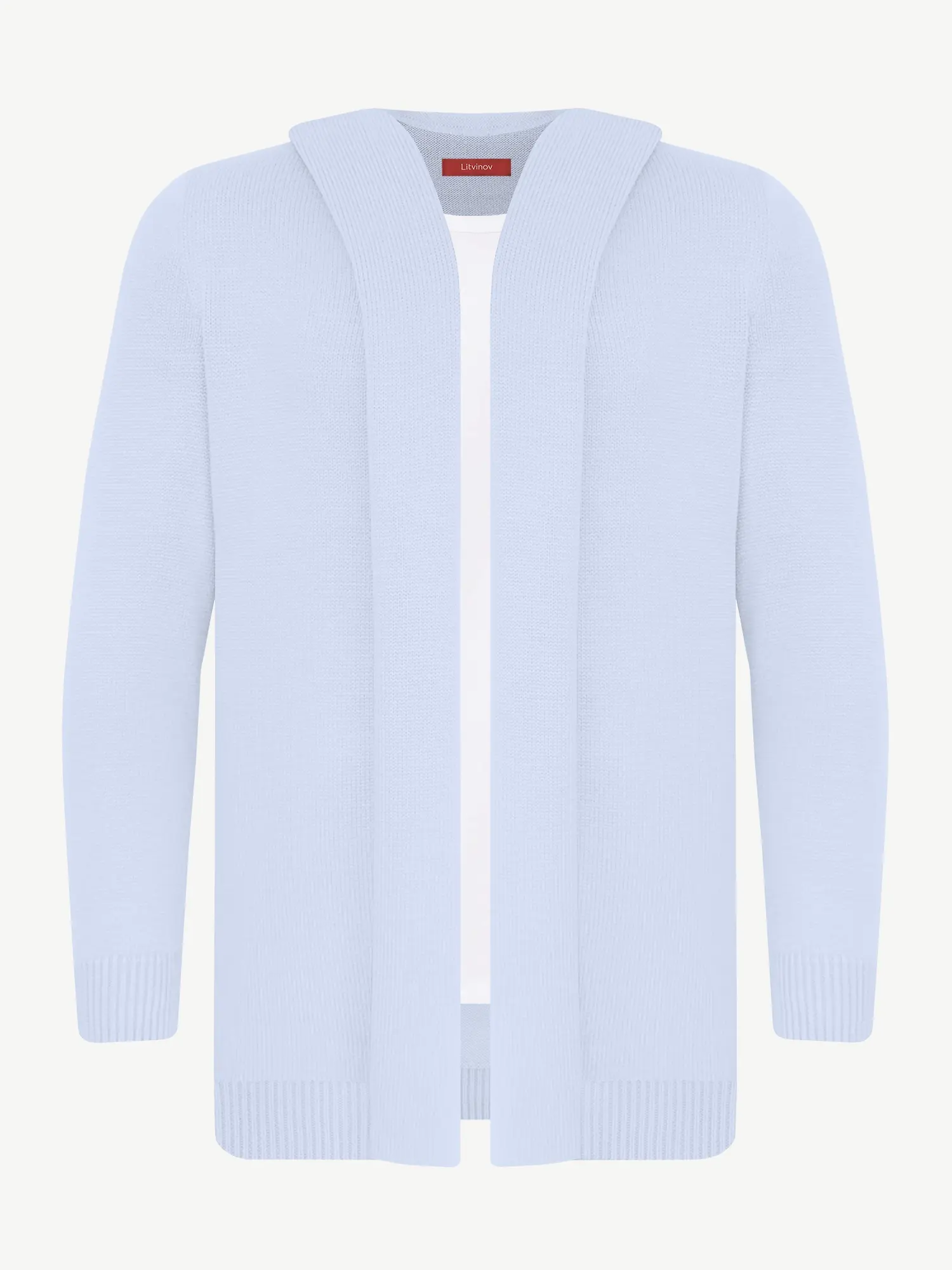 Кардиган с капюшоном из шелка