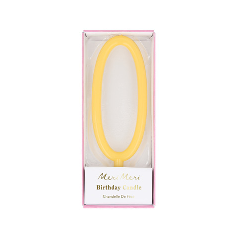 Свеча-цифра тонкая 