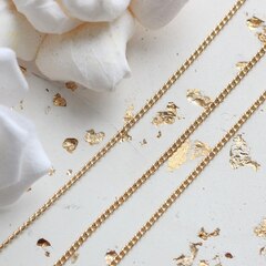 Цепочка тонкая 2*1,5 мм, позолота, 45см, А002-1 (45см)