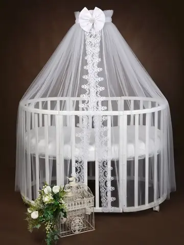 Балдахин с кружевом и брошью "Версаль"
